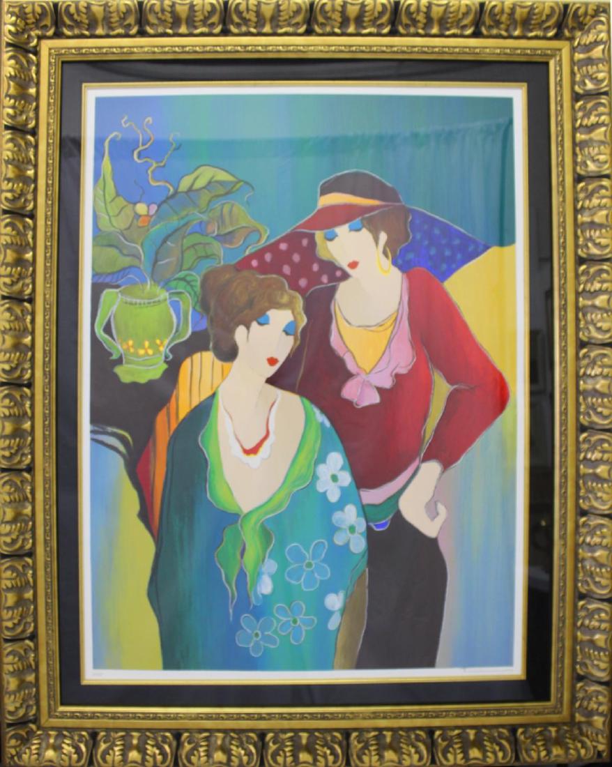 ITZCHAK TARKAY "BARBARA  AND CLARE" SERIGRAPH (1 of 6)