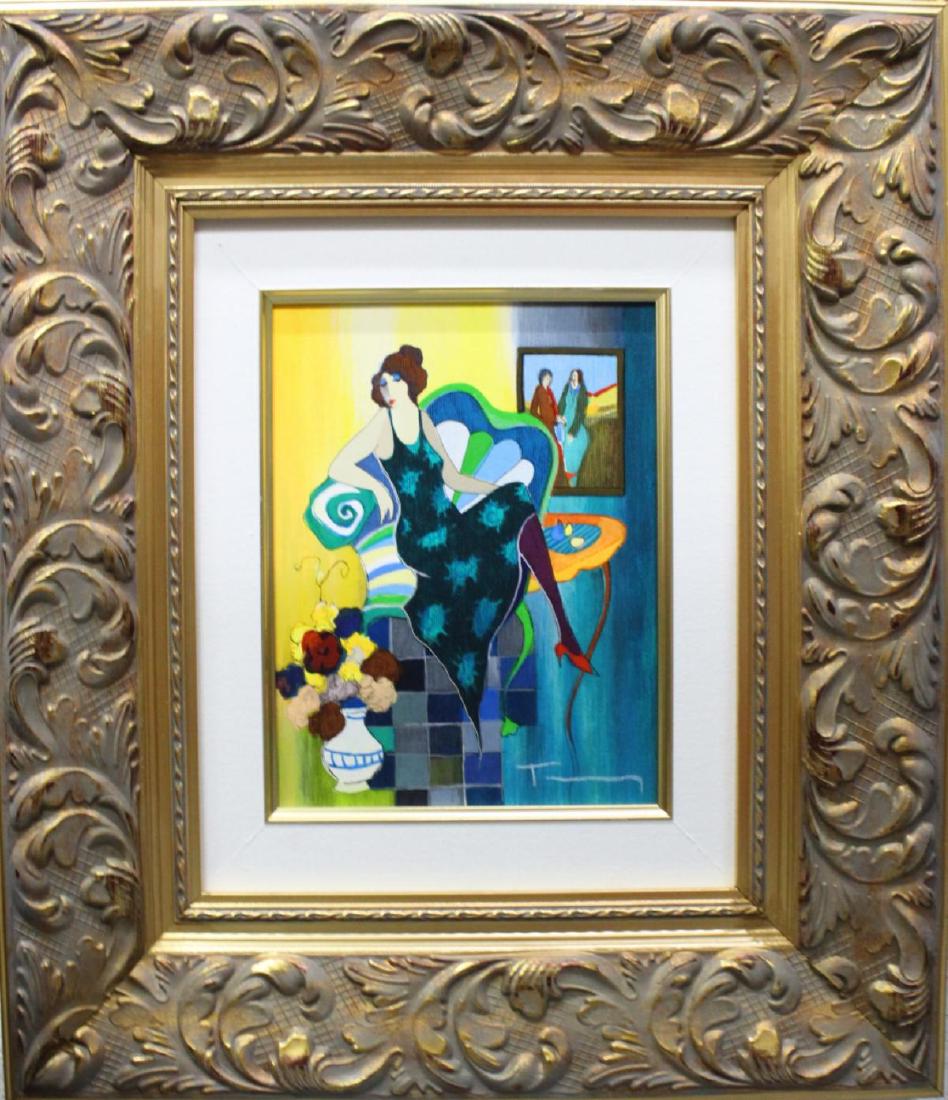 ITZCHAK TARKAY "A SIMPLE TIME" SEIGRAPH ON CANVAS (1 of 4)