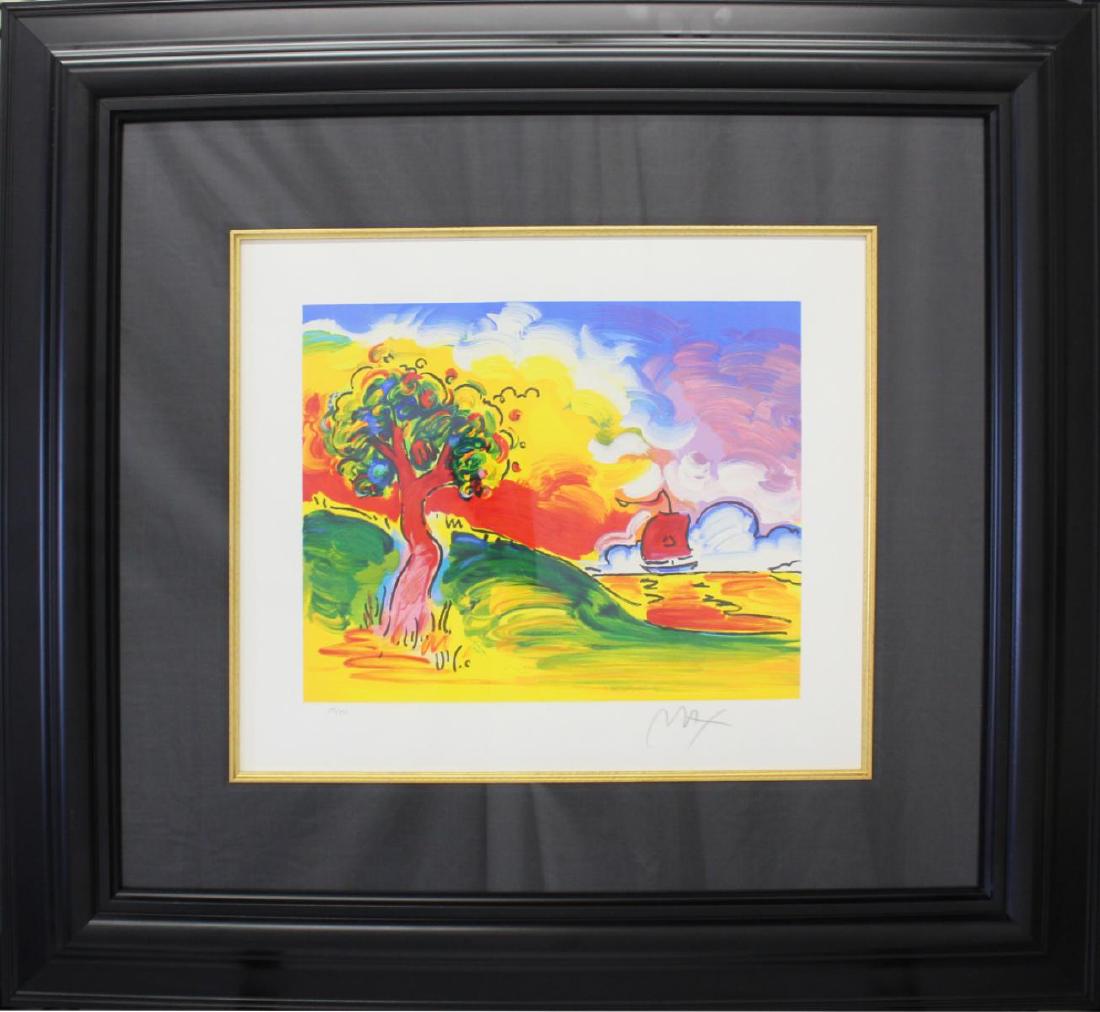 PETER MAX "QUIET LAKE" SIGNED SERIGRAPH (1 of 4)