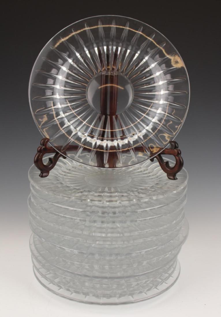 12 VAL ST LAMBERT CRYSTAL 8"  PLATES (1 of 2)