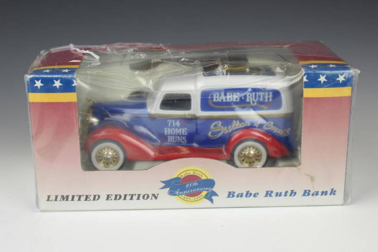 Limited Edition Babe Ruth Die Cast Car Bank