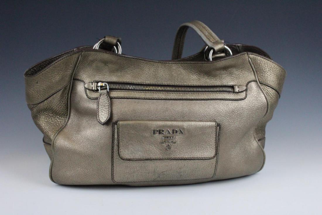 PRADA GOLD LEATHER LADIES BAG (1 of 5)