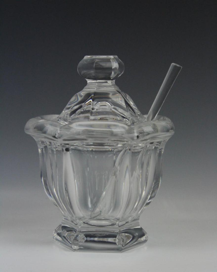 BACCARAT FRENCH CRYSTAL COVERED JAM JAR (1 of 3)