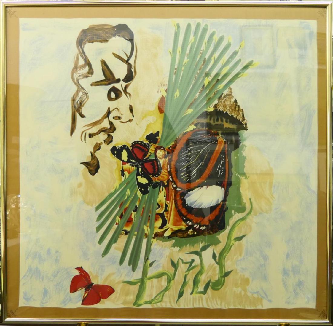 SALVADOR DALI ORIGINAL SILK "TAROT" SCARF w CERT (1 of 5)