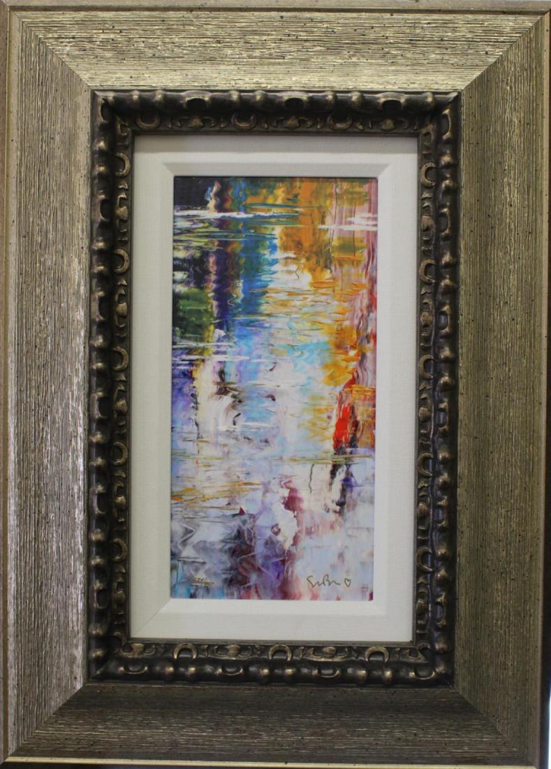 SIGNED FRAMED ABSTRACT WORK PARK WEST (1 of 2)