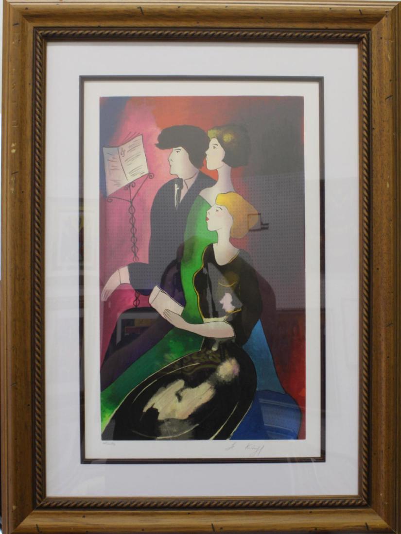 LINDA LE KINFF (FRENCH b1949) PENCIL SIGNED LITHO (1 of 4)