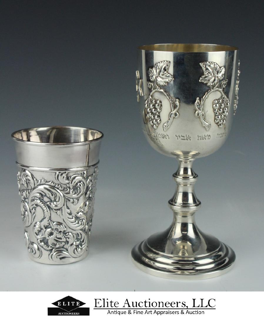 2 VINTAGE ISRAELI STERLING SILVER CUP ITEMS (1 of 5)