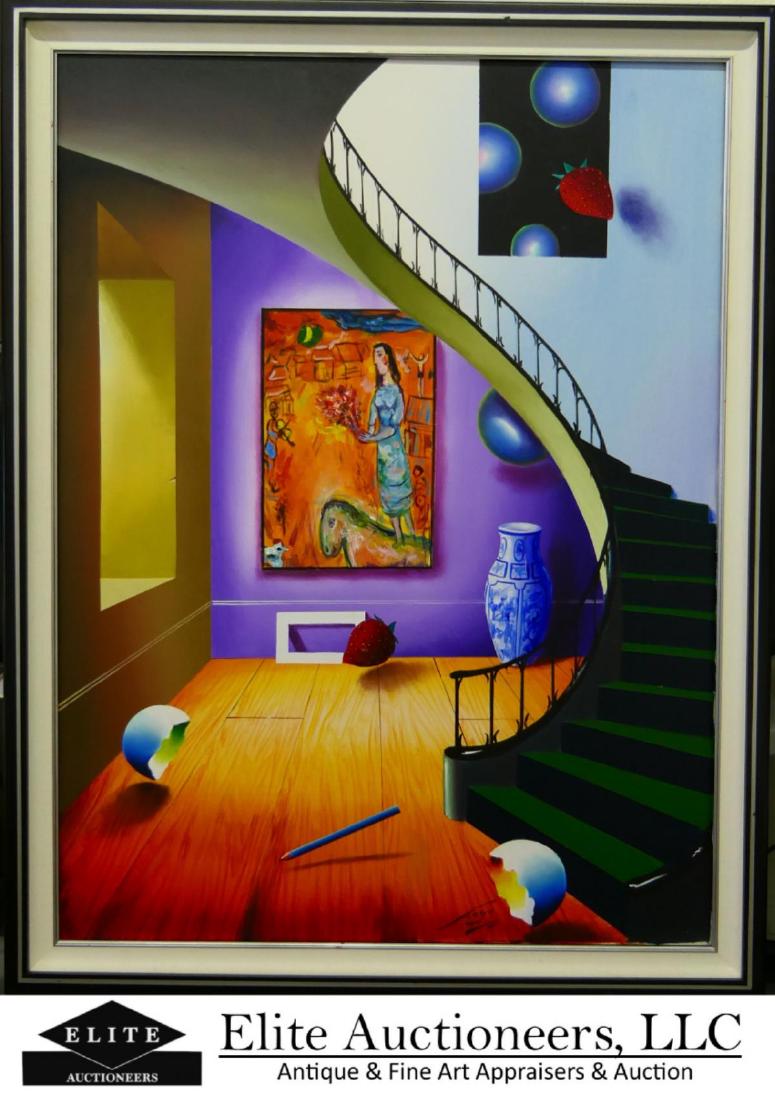 FERJO ORIGINAL INTERIOR OIL PAINTING ON CANAS (1 of 6)