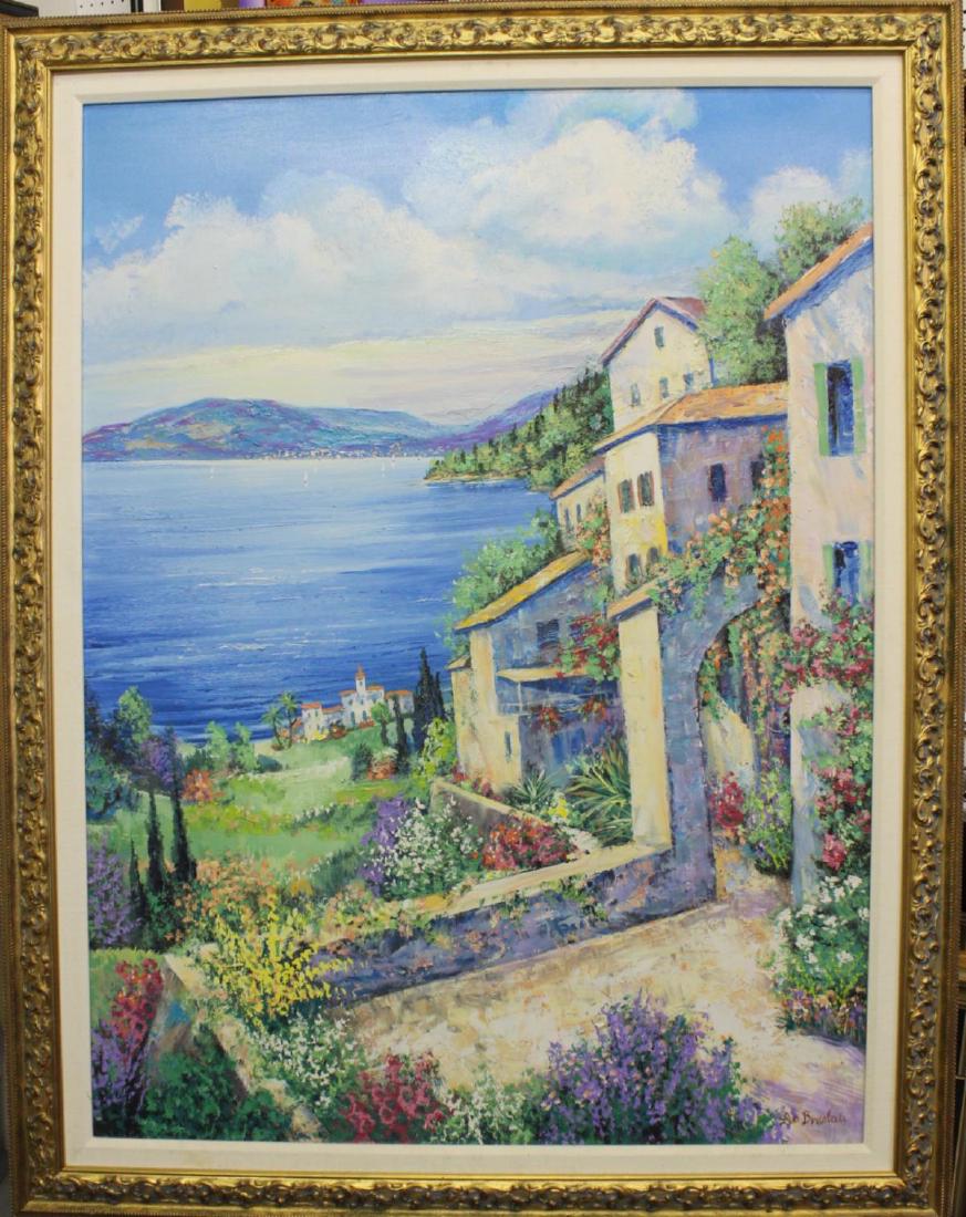 LEO BRESLAU (USA 1909-2005) LARGE OIL ON CANVAS (1 of 5)