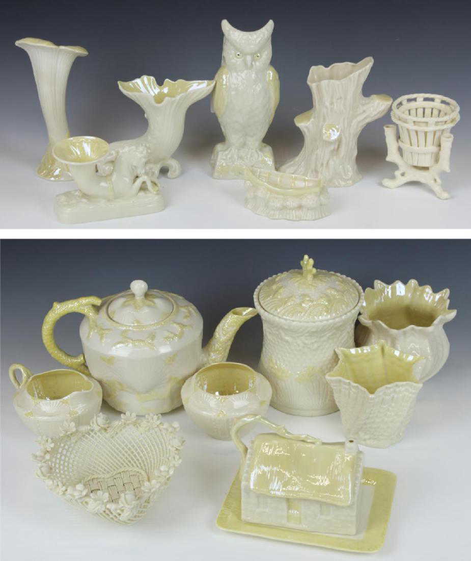 Download 15pcs BELLEEK IRELAND PORCELAIN ITEMS