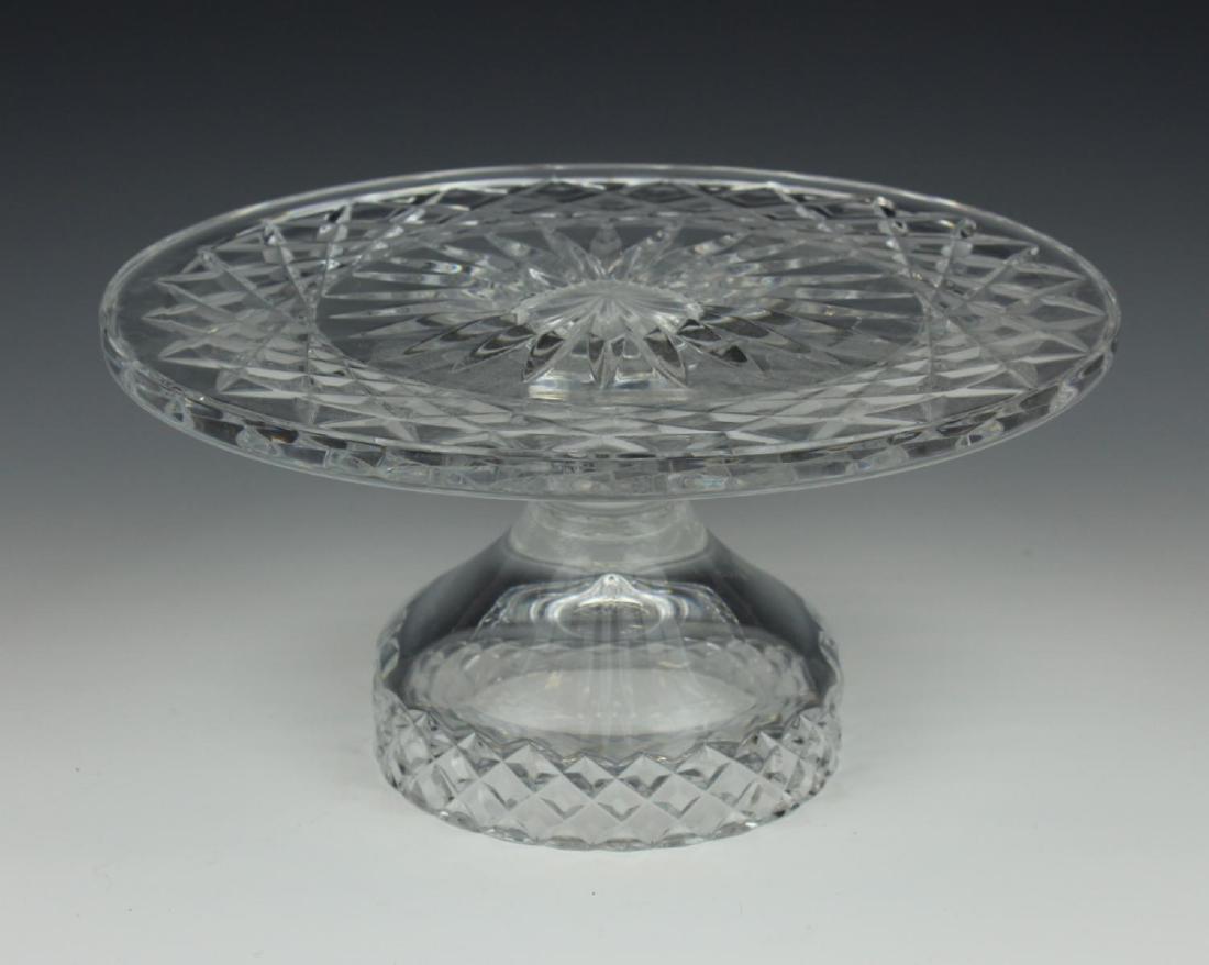 WATERFORD CRYSTAL SIGNED FOOTED CAKE STAND (1 of 5)