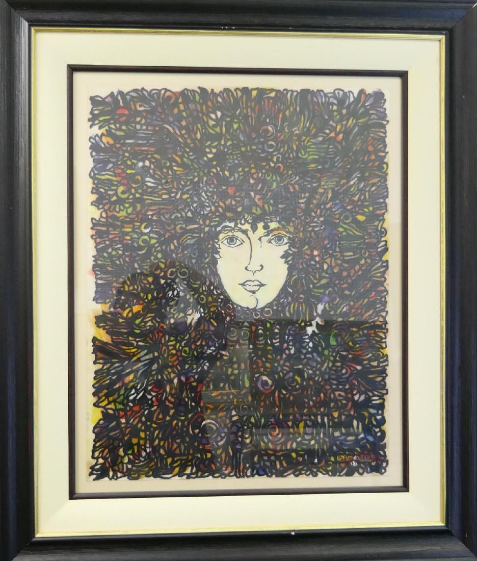 1961 RENE PORTOCARRERO (CUBA, 1912 - 1985) GOUACHE (1 of 6)