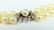 VINTAGE 14K WG TWO STRAND PEARL DIAMOND NECKLACE - 4