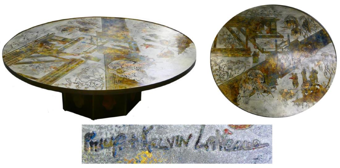 XL RARE 53" PHILIP & KELVIN LAVERNE "CHAN" TABLE (1 of 16)