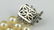 VINTAGE 14K WG DIAMOND 3 STRAND PEARL BRACELET - 6