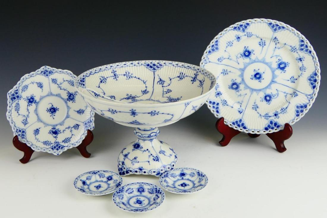 6pcs ROYAL COPENHAGEN BLUE LACE CHINA ITEMS (1 of 6)