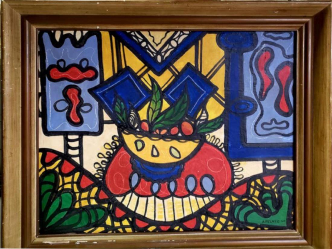 AMELIA PELAEZ (CUBAN,1896-1968) OIL ON CANVAS (1 of 4)