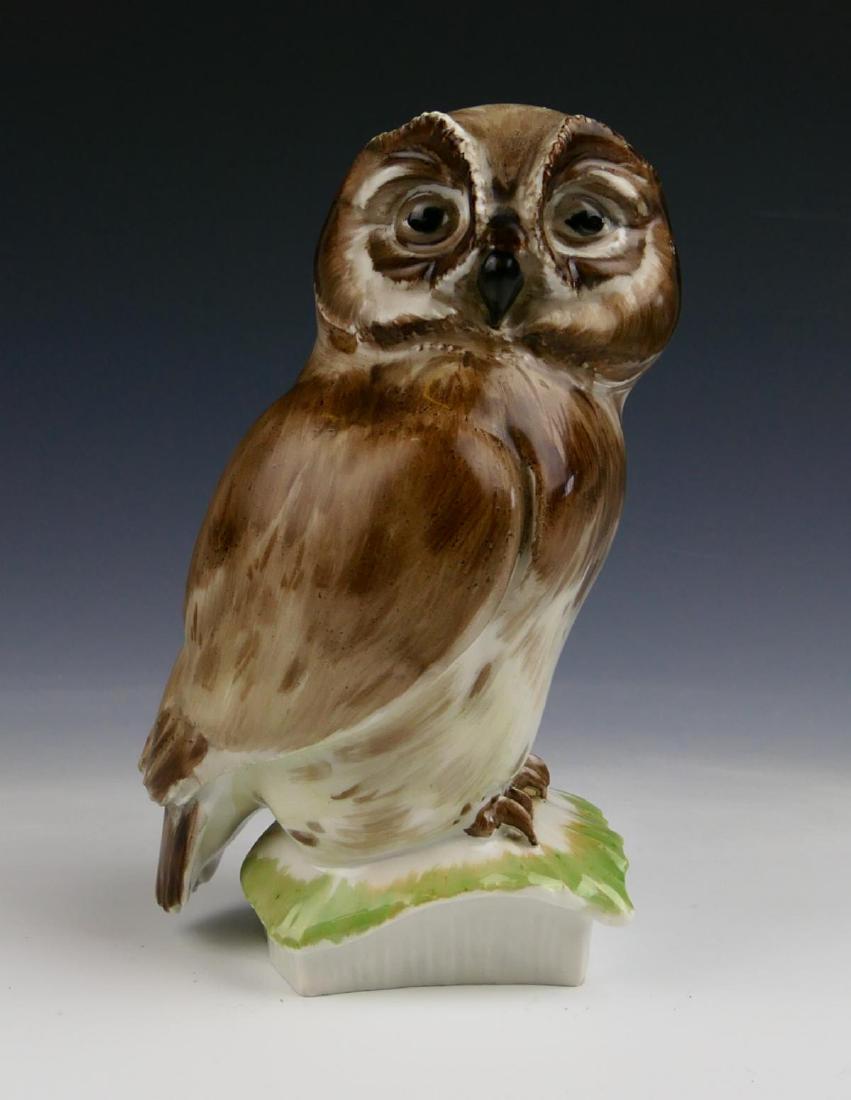 MEISSEN GERMAN PORCELAIN OWL SCULPTURE A1251 (1 of 4)