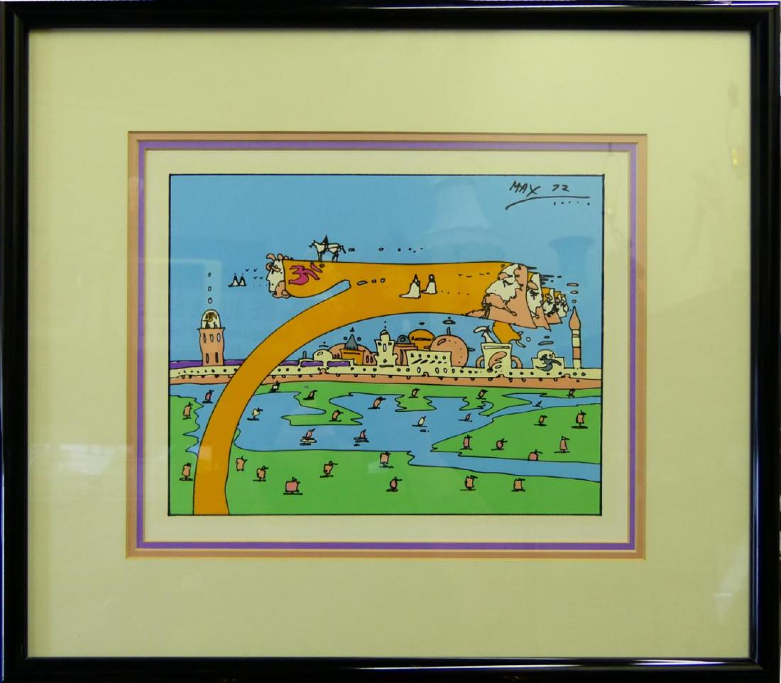PETER MAX (USA b1937) LANDSCAPE SILKSCREEN 1972 (1 of 5)