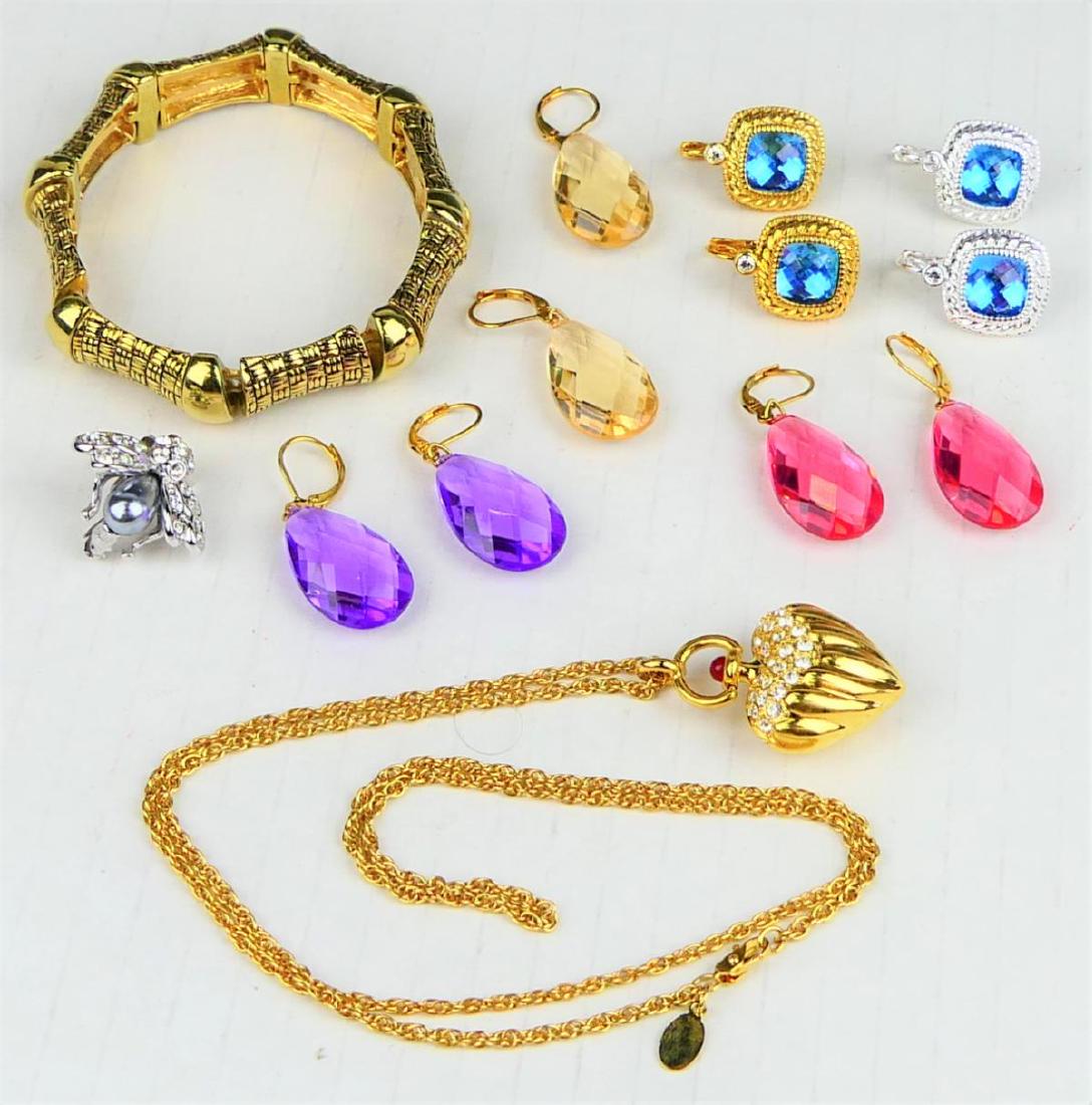 LOT OF 8 JOAN RIVERS COSTUME JEWELRY ITEMS
