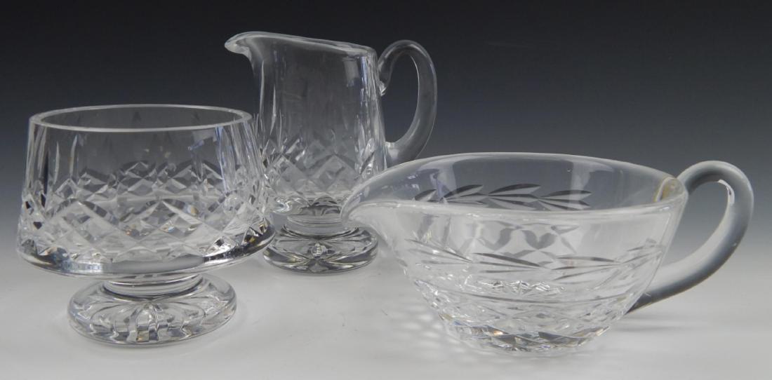 3pcs WATERFORD CRYSTAL SUGAR CREAMER & GRAVY (1 of 8)