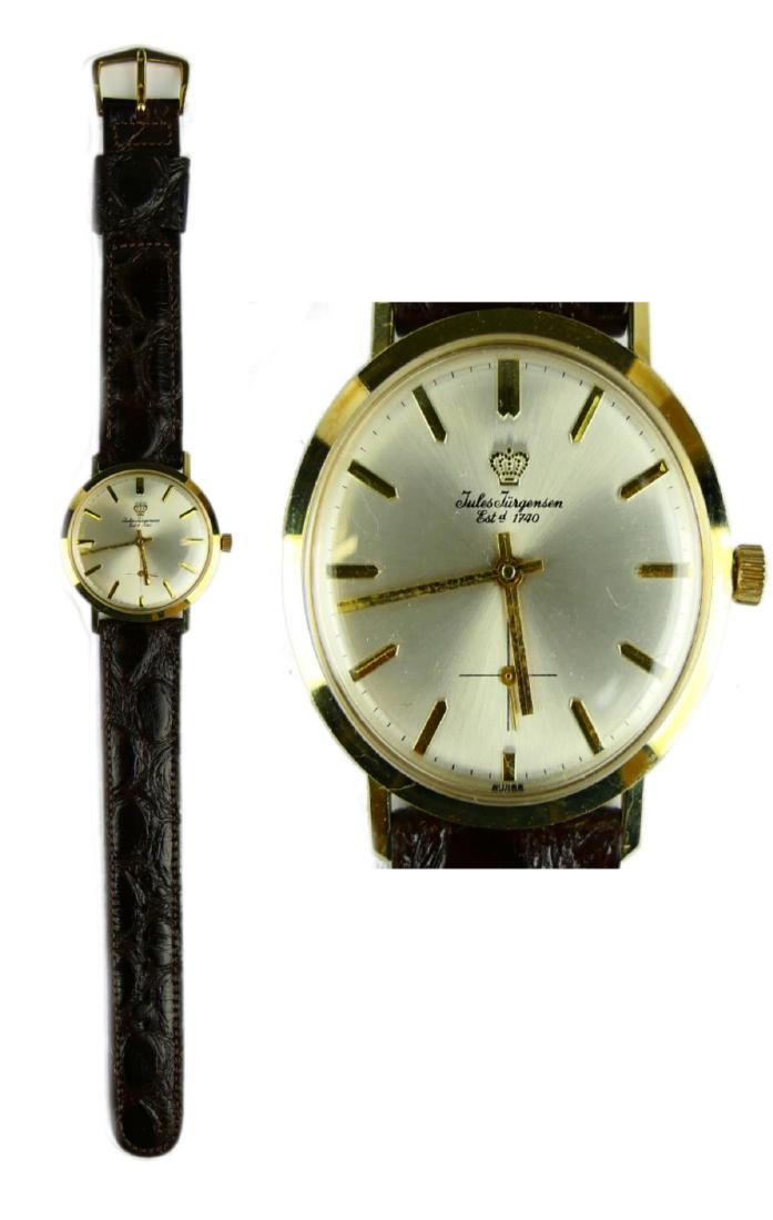 JULES JURGENSEN 14K YELLOW GOLD GENT'S WRISTWATCH (1 of 4)