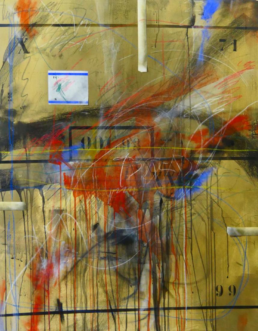 F CORCUERA (CHILE b1944) "SOUND" MIXED MEDIA WORK (1 of 8)