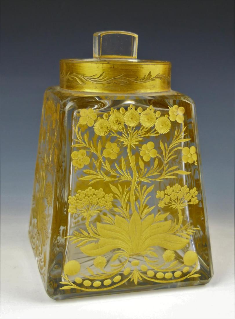 ANTIQUE CZECH MOSER STYLE PERFUME BOTTLE (1 of 4)