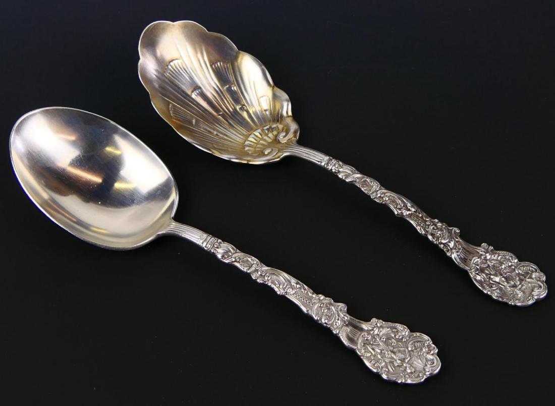 2 GORHAM "VERSAILLES" STERLING SERVING SPOONS (1 of 9)