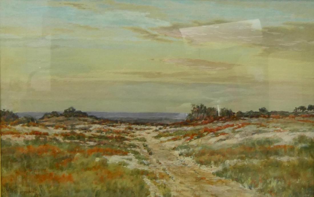 JOHN RENSHAWE (USA 1852-1934) WATERCOLOR LANDSCAPE (1 of 4)