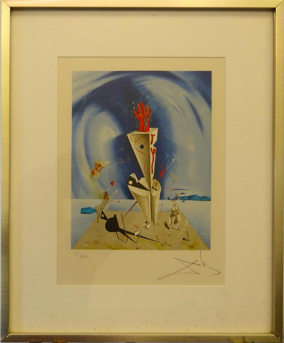 SALVADOR DALI SIGNED LE COLOR LITHOGRAPH (1 of 5)
