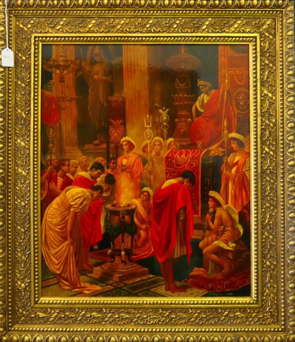 ALLESSANDRO PIGNA (ITALY 1883-1903) PLAQUE (1 of 5)