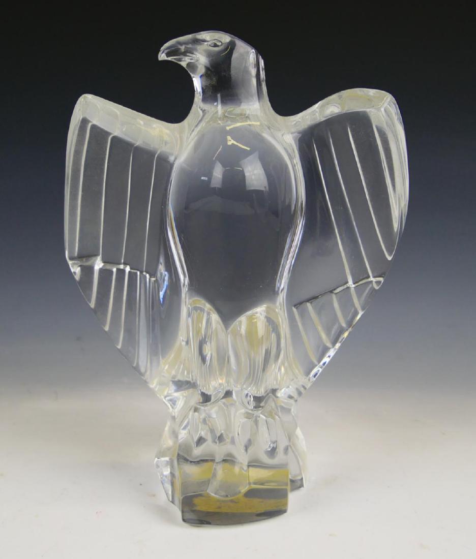 BACCARAT FRENCH CRYSTAL EAGLE SCULPTURE (1 of 4)