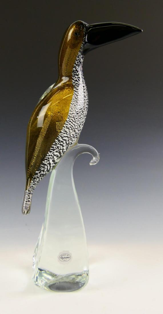 NOEL LAUE (USA 20TH/21ST C) MURANO ART GLASS BIRD (1 of 5)