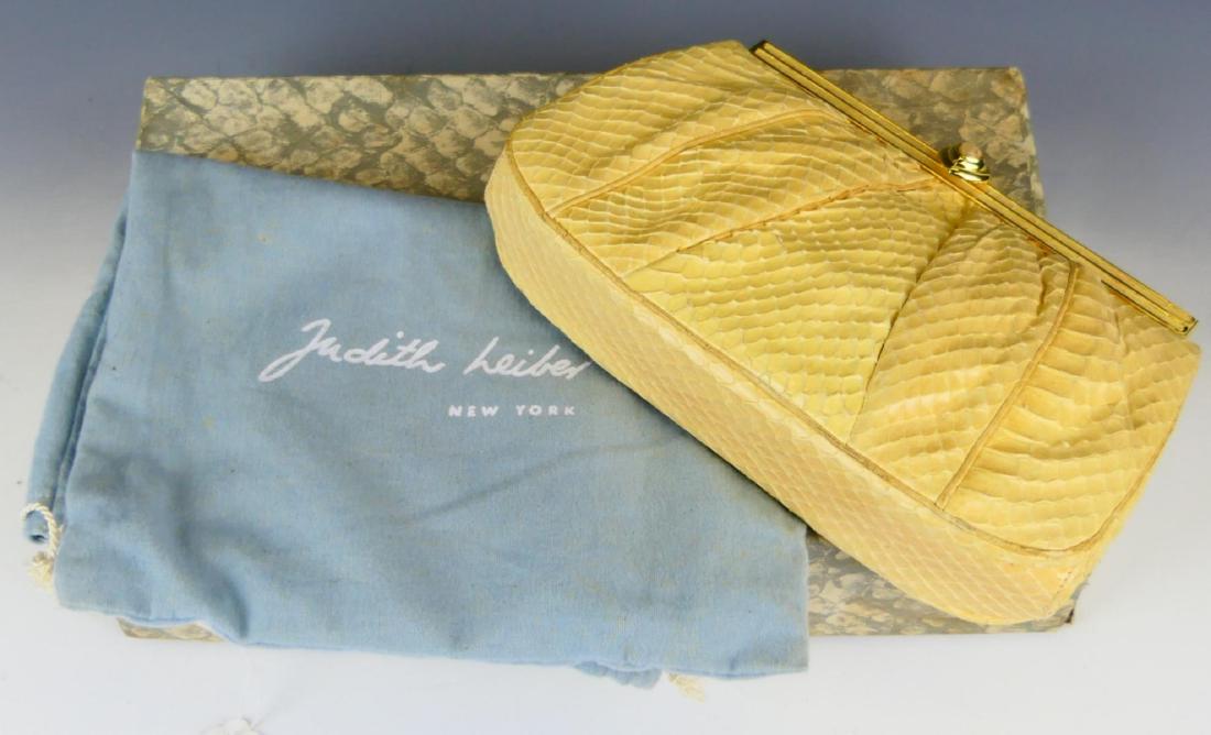 JUDITH LIEBER TAN LEATHER PURSE W/ BOX (1 of 2)