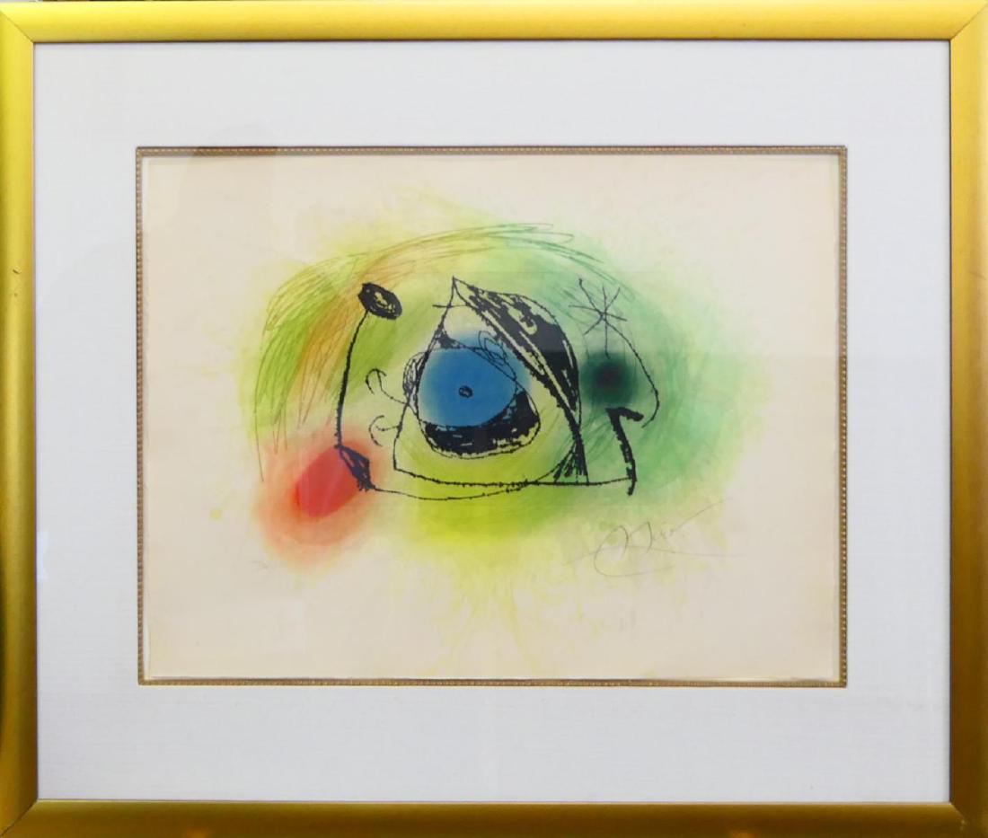 JOAN MIRO (SPANISH 1893-1983) SIGNED AQUATINT (1 of 4)
