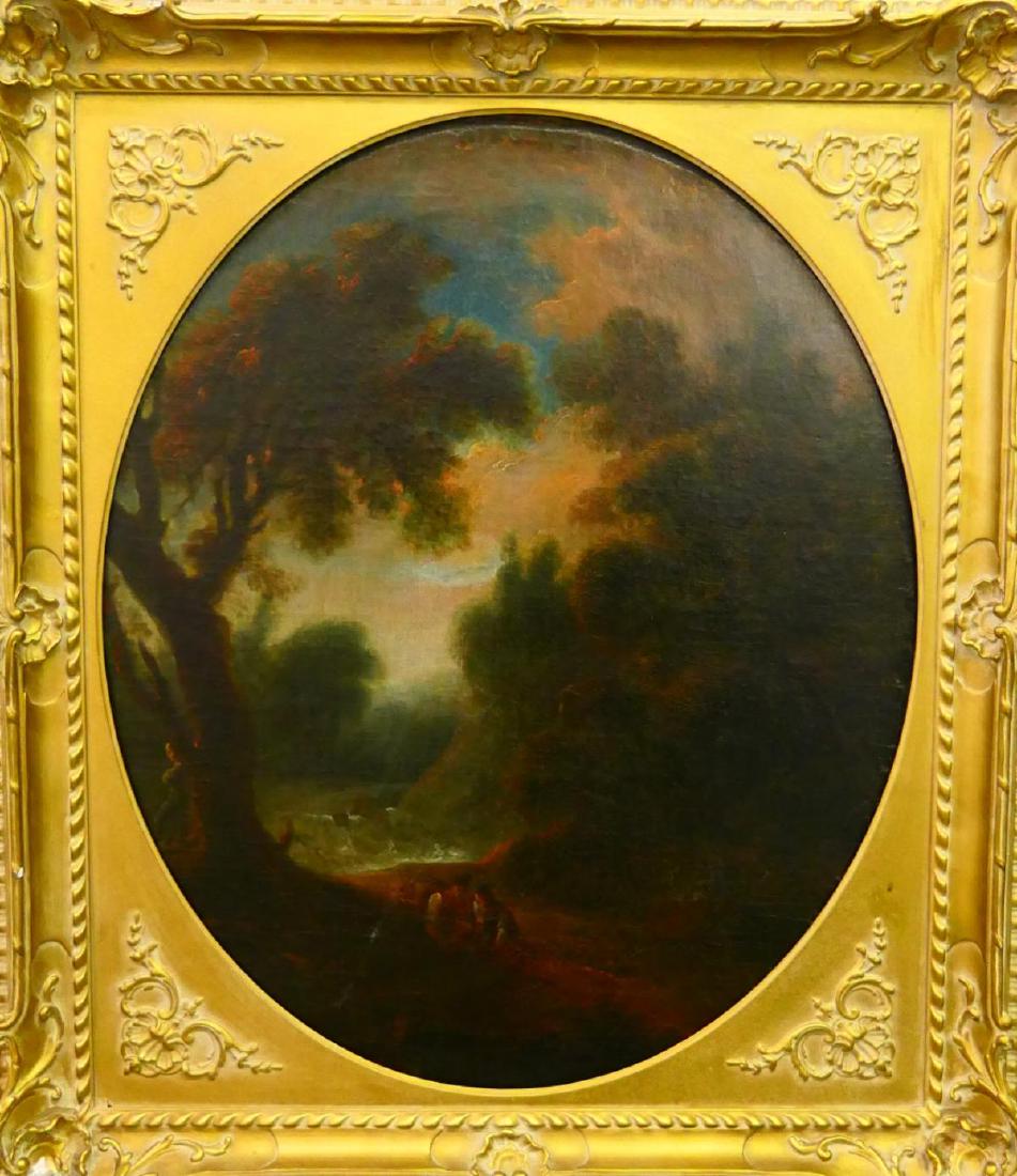 18th CENTURY FRENCH SCHOOL OIL PAINTING ON CANVAS (1 of 4)