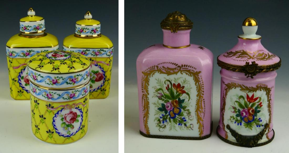 5pcs LIMOGES PORCELAIN BOUDOIR VANITY ITEMS (1 of 5)