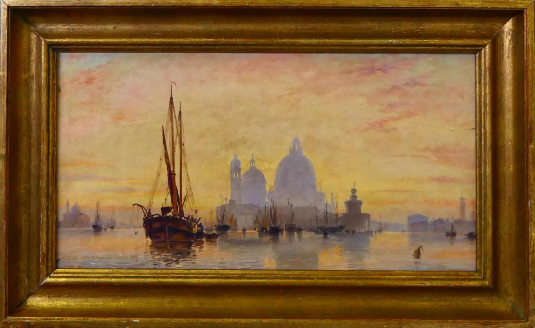 Wm EDWARD COOKE (UK fl1872-1898) VENETIAN OIL (1 of 4)