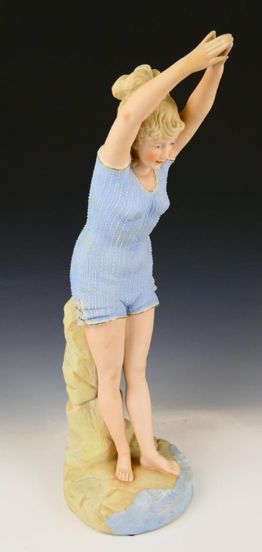 CONTINENTAL BISQUE PORCELAIN FIGURE OF DIVER (1 of 7)