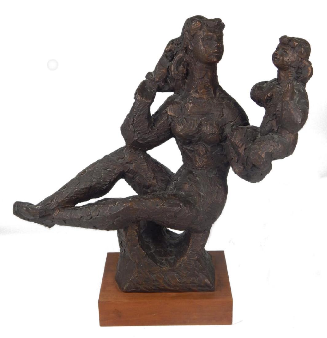 ALVA MUSEUM CHAIM GROSS BRONZED RESIN SCULPTURE (1 of 3)