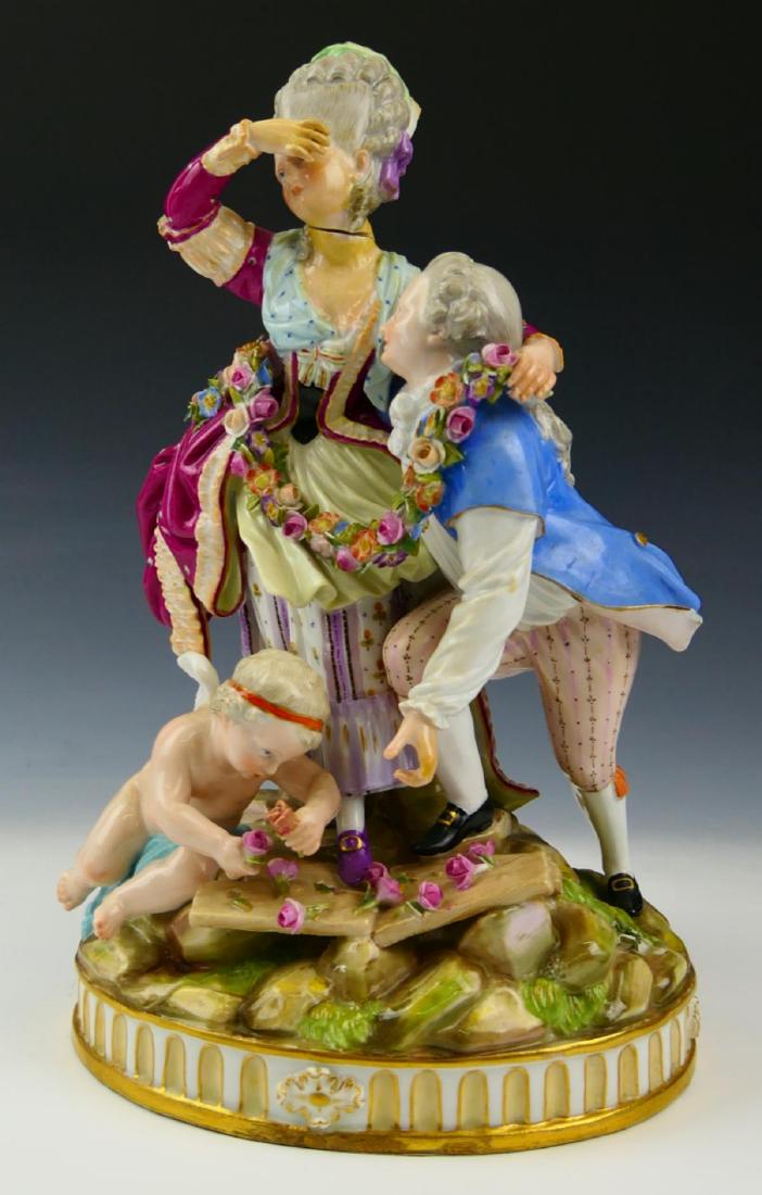 ANTIQUE MEISSEN PORCELAIN FIGURAL GROUP (1 of 6)