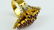14K YELLOW GOLD RUBY & DIAMOND WIDE RING Sz8.5 - 4