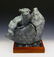 SHERRY SALARI SANDER 1985 SIGNED BRONZE WOLF