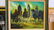 SIGNED CITYSCAPE OIL PAINTING ON CANVAS FRAMED - 2
