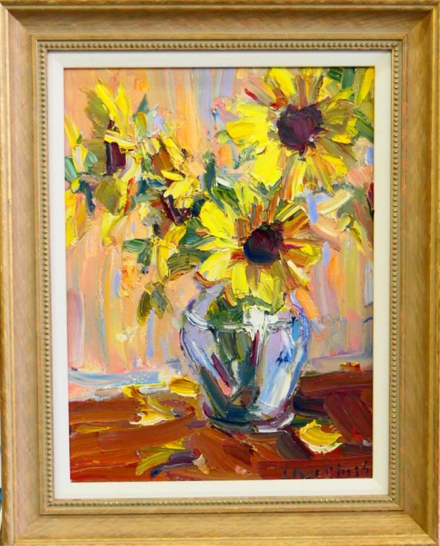 IHOR KOROTASH (UKRAINE b1957) STILL LIFE OIL/BOARD (1 of 4)