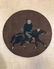 ANTIQUE CHINESE WARRIOR SCROLL OIL PAINTING