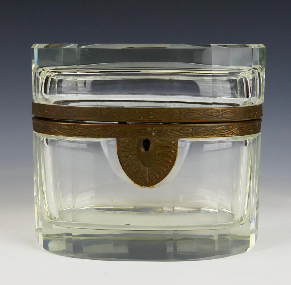 ART NOUVEAU UNSIGNED BACCARAT CRYSTAL HINGED BOX (1 of 4)