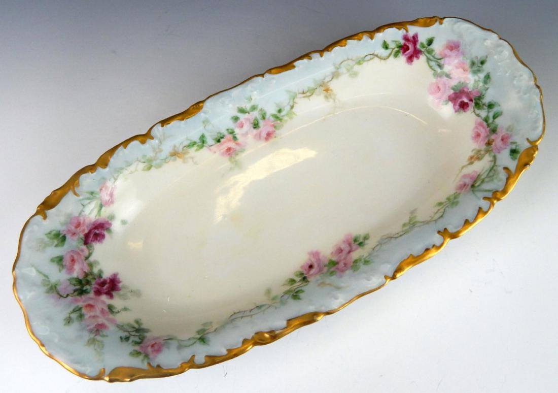 ANTIQUE T&V LIMOGES FLORAL OVAL SERVING DISH (1 of 6)
