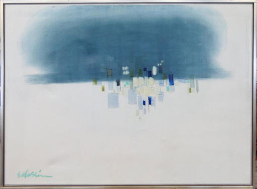 Eugene Massin Usa 1920 2003 Abstract Oil Canvas Jul 09 2019